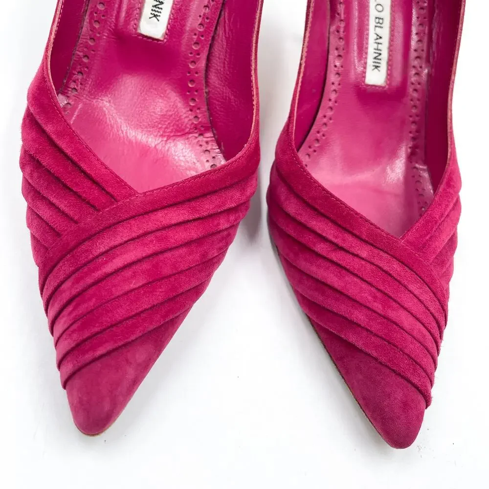 Manolo Blahnik Pink Heels - Picture 4 of 10